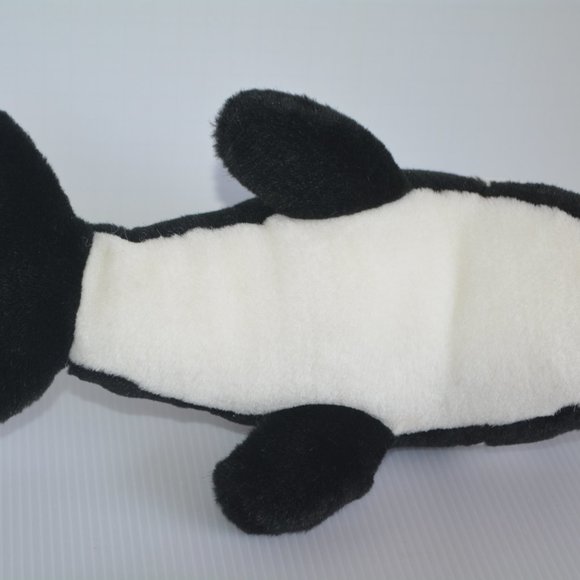 VTG Shamu Orca Killer Whale Plush Stuffed Animal Kid Toy 13" Ocean Aquatic Black - Picture 6 of 8